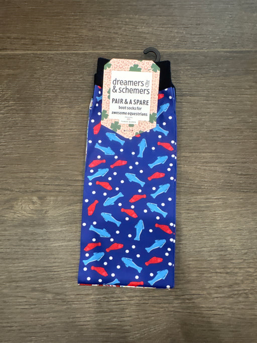 Dreamers & Schemers Boot Sock - Swedish Fish - Vision Saddlery