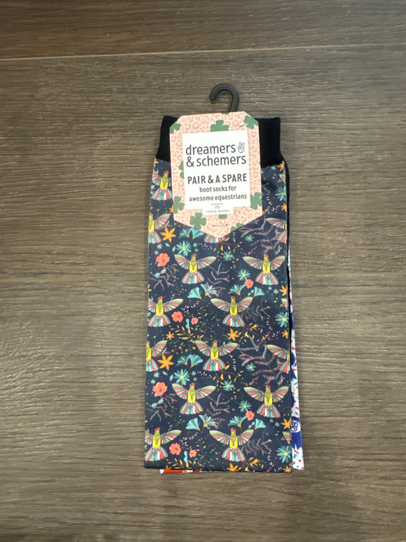 Dreamers & Schemers Boot Sock - Hummering - Vision Saddlery