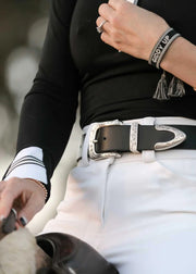 Milton Menasco Wild West Belt - BLACK - Vision Saddlery