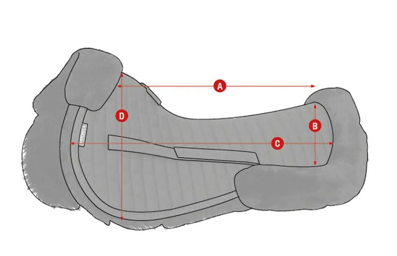 LeMieux Merino ProSorb 2 Pocket Half Pad - 2 Colours - Vision Saddlery