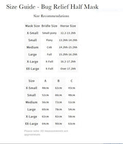 LeMieux Bug Relief Half Mask - Various Colours - Vision Saddlery