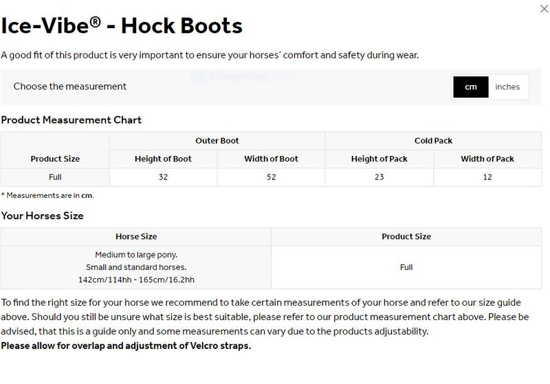 Ice Vibe Hock Wrap - Pair - Vision Saddlery