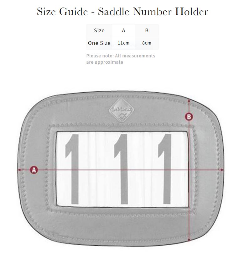 Saddle Number Holder - 2 Colours - Vision Saddlery