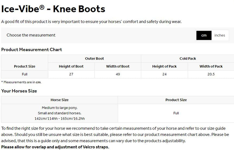 Ice Vibe Knee Wrap - Pair - Vision Saddlery