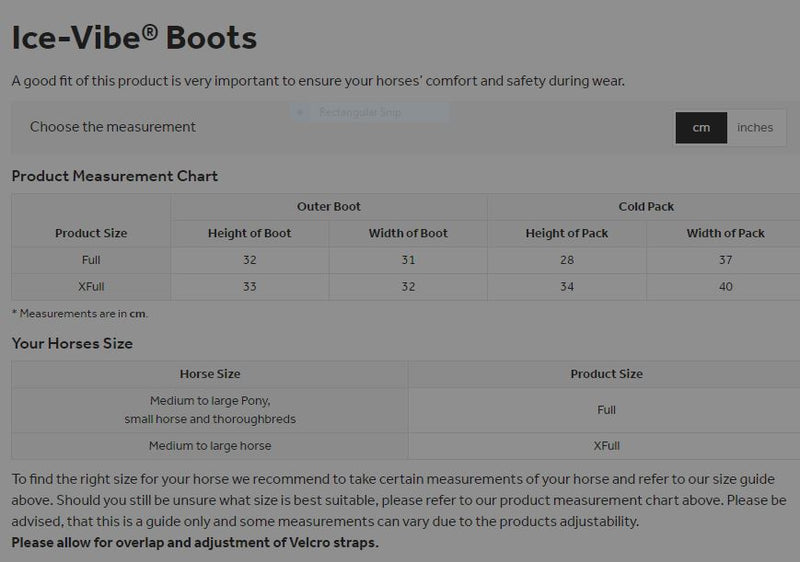 Ice Vibe Boots - Pair - Vision Saddlery