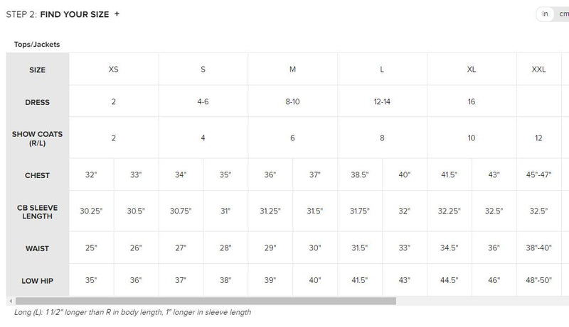 Ariat Women's LUXE Long Sleeve Show Shirt - BLACK - Vision Saddlery