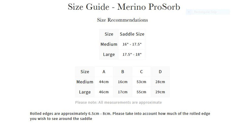LeMieux Merino ProSorb 2 Pocket Half Pad - 2 Colours - Vision Saddlery