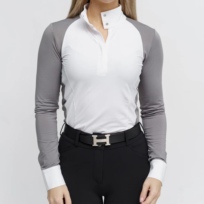 TKEQ SLOAN Long Sleeve Competition Top - OPAL - Vision Saddlery
