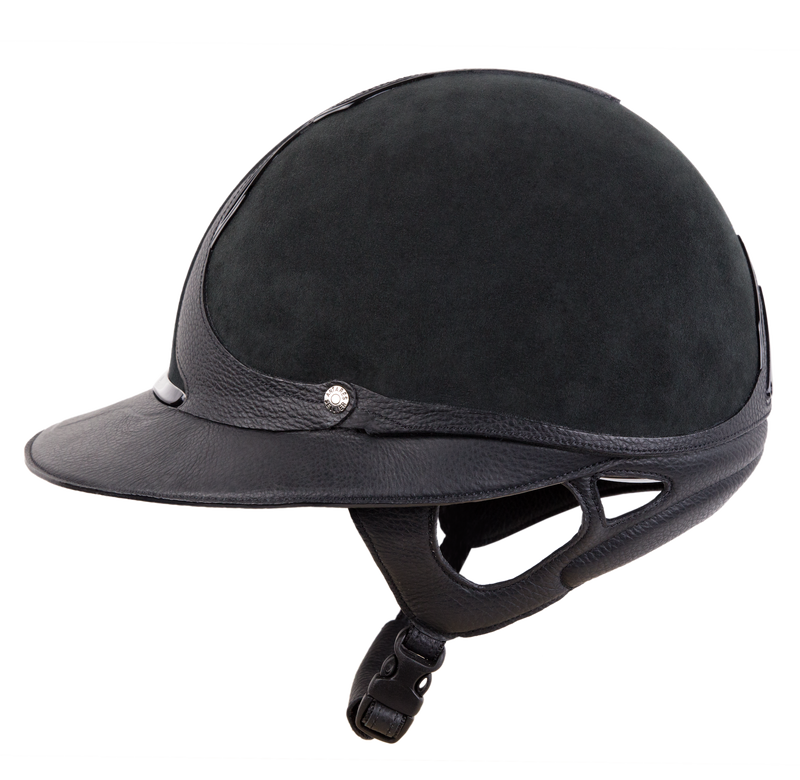 Antares Alcantara Eclipse Helmet - Black - Vision Saddlery
