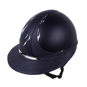 Antares "Galaxy"  Eclipse helmet Black w/Silver - Vision Saddlery