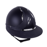 Antares "Galaxy"  Eclipse helmet Black w/Silver - Vision Saddlery