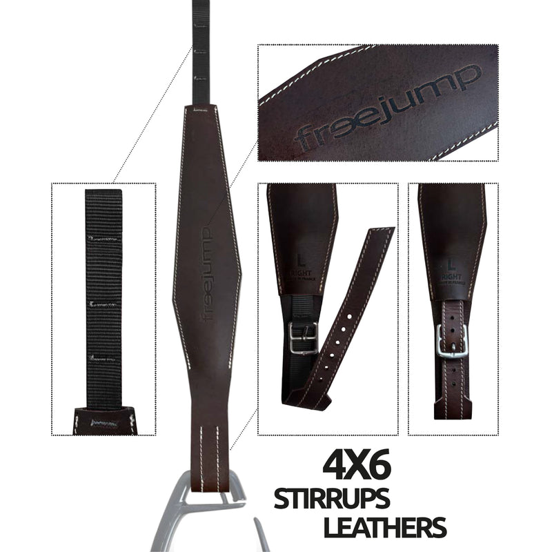 FreeJump 4x6 Stirrup Leather - Vision Saddlery