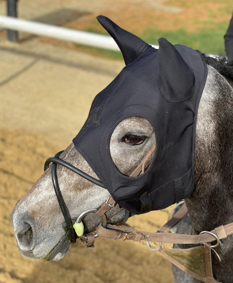 Fenwick Liquid Titanium Mask with EARS and Velcro Straps - Vision Saddlery