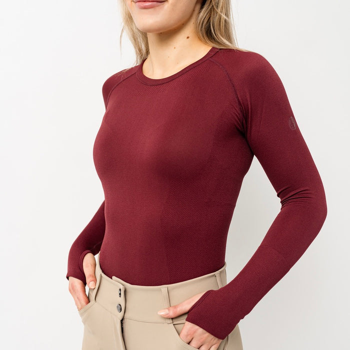 TKEQ Kennedy Seamless Long Sleeve 2.0 - RICH BURGUNDY