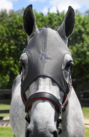 *CLEARANCE* Fenwick Liquid Titanium Mask w/Snaps Grey - Vision Saddlery