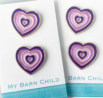 MBC Pin Set - PURPLE HEARTS