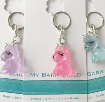 MBC Bridle Charm - Glow-in-the-dark Unicorn - Various Colours - Vision Saddlery