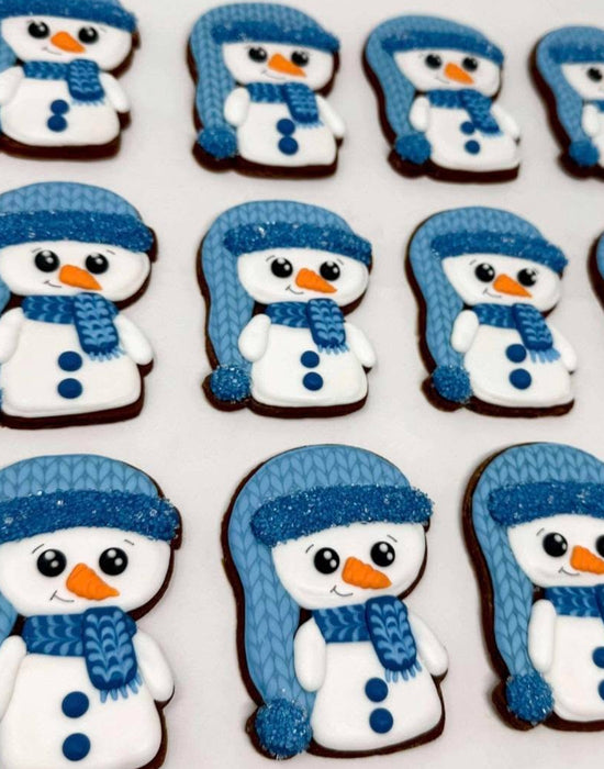 Mane Delights Individual Cookie- Christmas Snowman