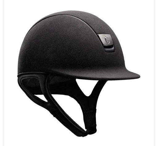 CLEARANCE Samshield Premium 1.0 Helmet, Alcantara Top w/ Matt Black Trim - Vision Saddlery