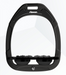 Flex-on Aluminum Ultra Gripp FLAT FOOTBED Stirrup - BLACK - Vision Saddlery