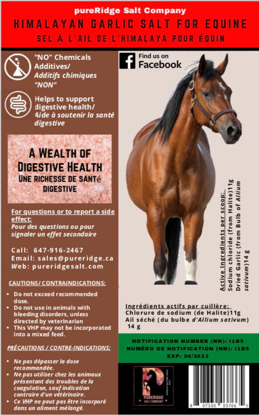 PureRidge Himalayan Garlic Salt - 1.5kg - Vision Saddlery