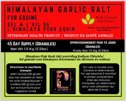 PureRidge Himalayan Garlic Salt - 1.5kg - Vision Saddlery