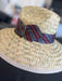 Riata Designs Original Hat - Burgundy & Grey Stripe - Vision Saddlery