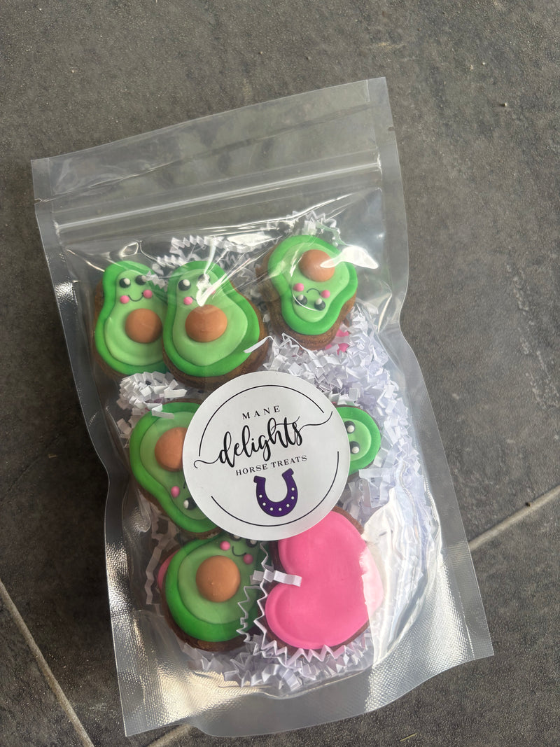 Mane Delights "Avocado" Mini Size Cookies