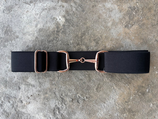 Vision Apparel Bit Belt - Black/Rose Gold 1.5" - Vision Saddlery