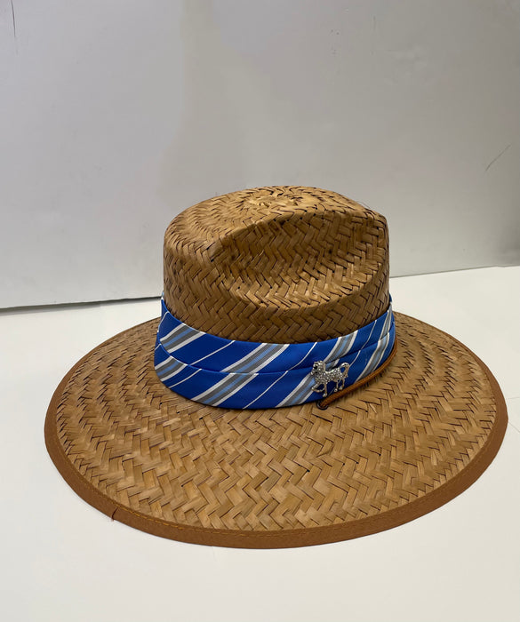 Riata Designs Original Hat - Blue with Grey Stripe - Vision Saddlery