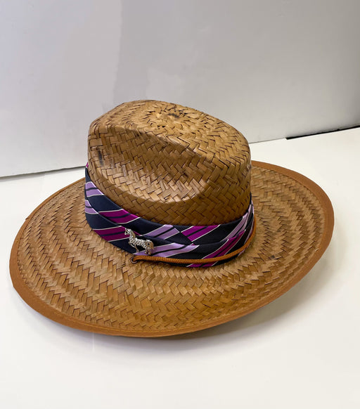 Riata Designs Original Hat - Navy with Purple Stripe - Vision Saddlery