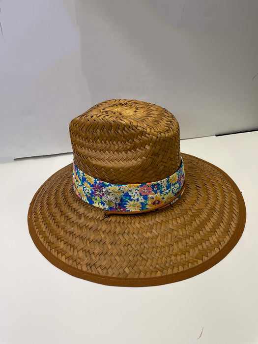 Riata Designs Original Hat - Blue Floral Design - Vision Saddlery
