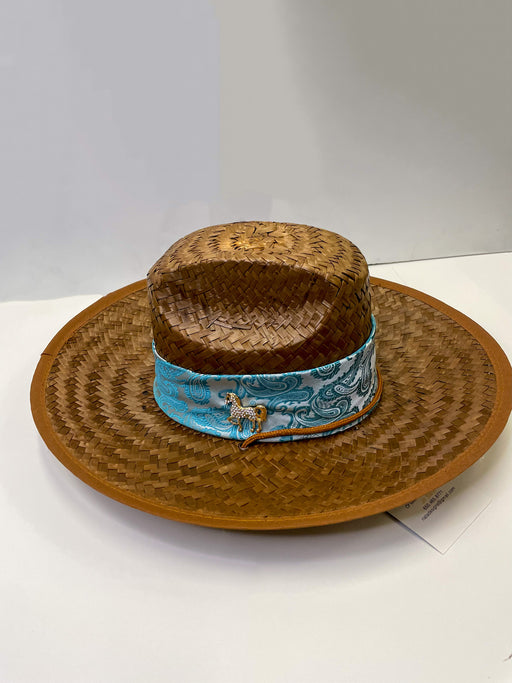 Riata Designs Original Hat - Light Blue Paisley - Vision Saddlery