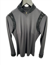Le Fash Ettie Lace Long Sleeve - BLACK - Vision Saddlery