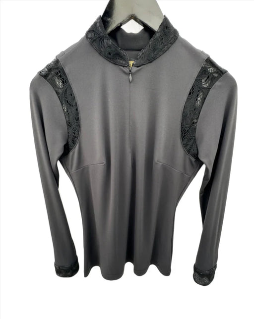 Le Fash Ettie Lace Long Sleeve - BLACK - Vision Saddlery