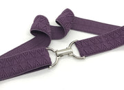 Bedford Jones Belt - Purple Textured with Silver Surcingle 1.5" 🇨🇦 - Vision Saddlery