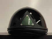 Antares "PREMIUM GLOSSY ECLIPSE" Helmet - BLACK/GREEN - Vision Saddlery