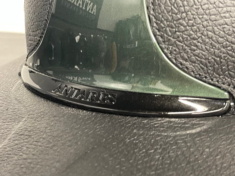 Antares "PREMIUM GLOSSY ECLIPSE" Helmet - BLACK/GREEN - Vision Saddlery