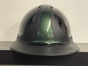 Antares "PREMIUM GLOSSY ECLIPSE" Helmet - BLACK/GREEN - Vision Saddlery