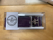 Bedford Jones Belt - Purple Textured with Silver Surcingle 1.5" 🇨🇦 - Vision Saddlery