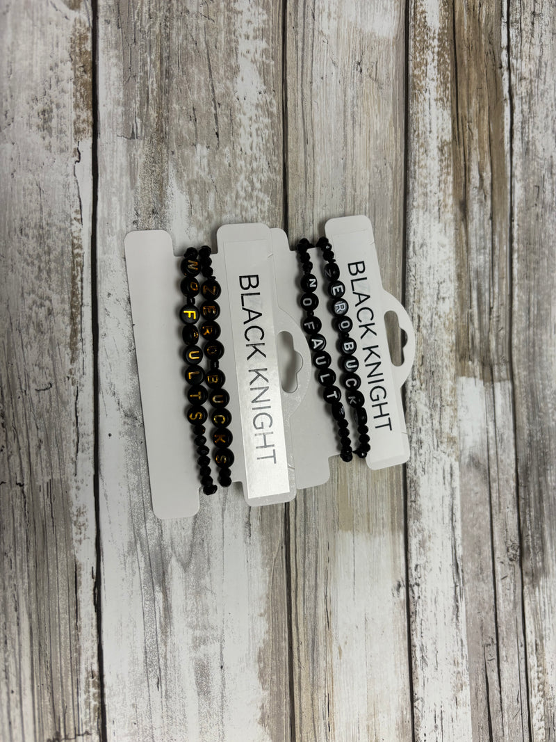 Black Knight "Zero Bucks" 2 Pack Bracelete - Vision Saddlery