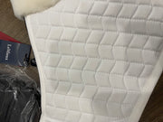 LeMieux Merino ProSorb 2 Pocket Half Pad in white fleece lining
