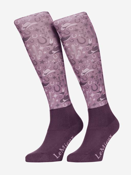 LeMieux Footsie Socks Western style, soft and comfortable socks with Western design, ideal for casual or riding wear.