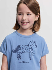 LeMieux Mini Alex T-Shirt - Powder Blue - Vision Saddlery
