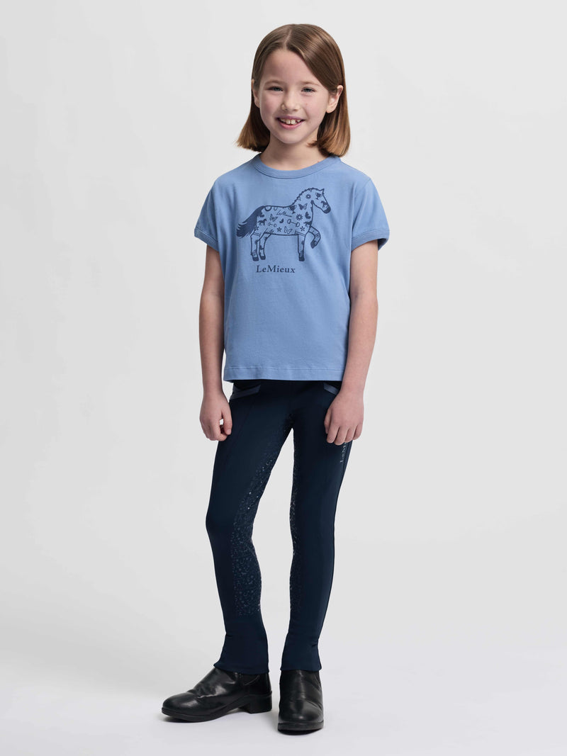 LeMieux Mini Alex T-Shirt - Powder Blue - Vision Saddlery