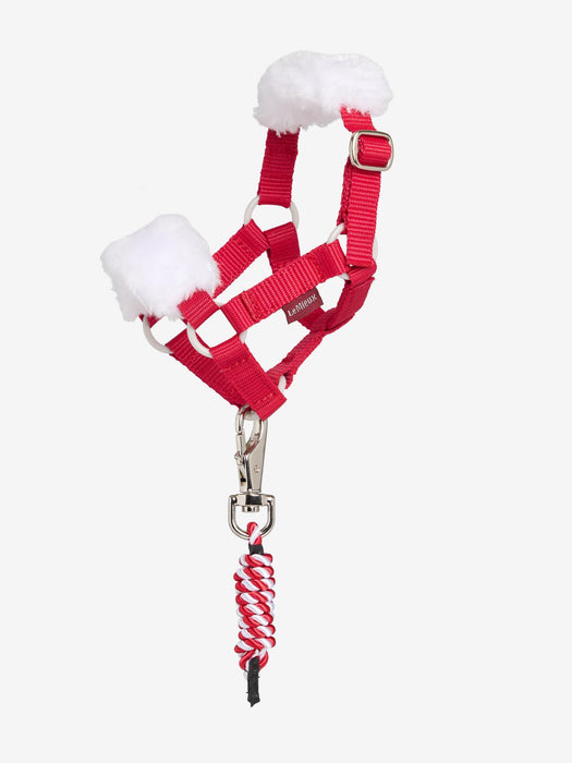 LeMieux Toy Pony Christmas Headcollar & Leadrope Red