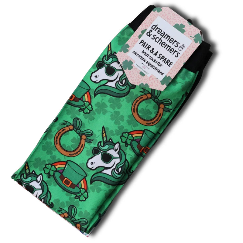 Dreamers & Schemers Boot Sock - Luck It - Vision Saddlery