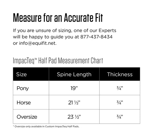 Equifit Ultrawool Thin Impacteq Shimmable Half Pad - Vision Saddlery