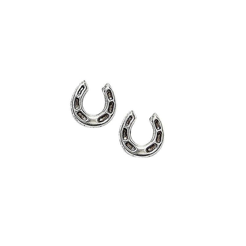 AWST Sterling Silver Horseshoe Earrings - Vision Saddlery