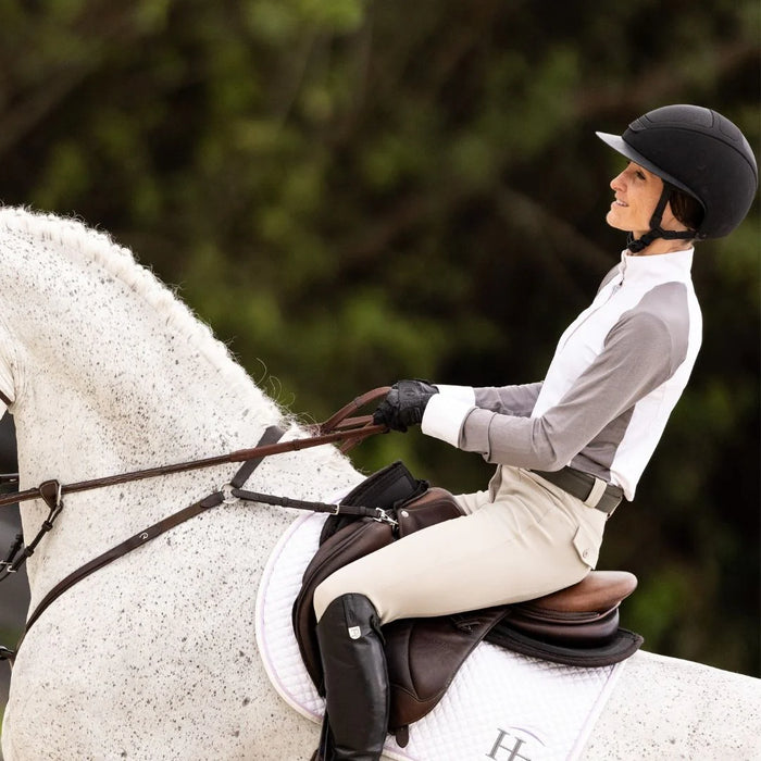 TKEQ SLOAN Long Sleeve Competition Top - OPAL - Vision Saddlery